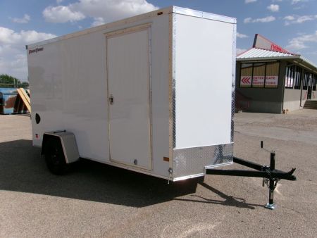 New 2027 Wells Cargo 6x12x6.5 Cargo w/ Ramp & SCREWLESS .080 Panels