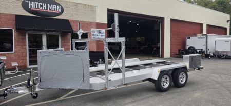 New 7 x 14'-2  Trailex CT-8455EB  HYPERCAR  Car / Racing Trailer 7k **84  between fenders
