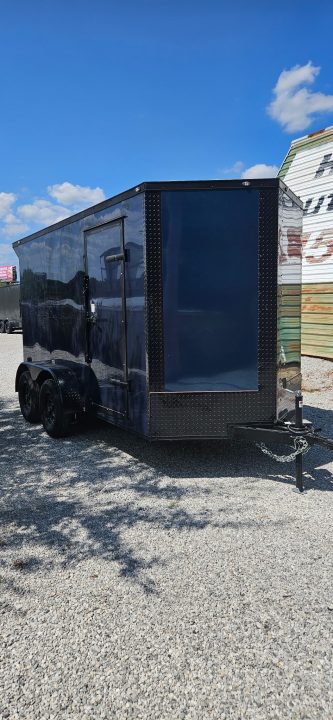 New 2026 Family Trailer 6x12 Tandem Axles Cargo / Enclosed Trailer - Screwless Exterior-Blackout Pkg- Rear Spoiler