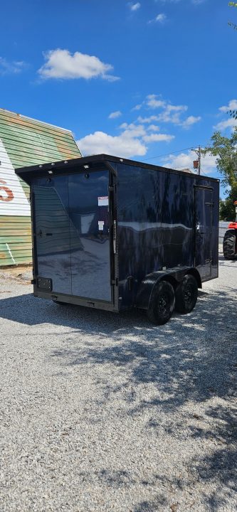 New 2026 Family Trailer 6x12 Tandem Axles Cargo / Enclosed Trailer - Screwless Exterior-Blackout Pkg- Rear Spoiler