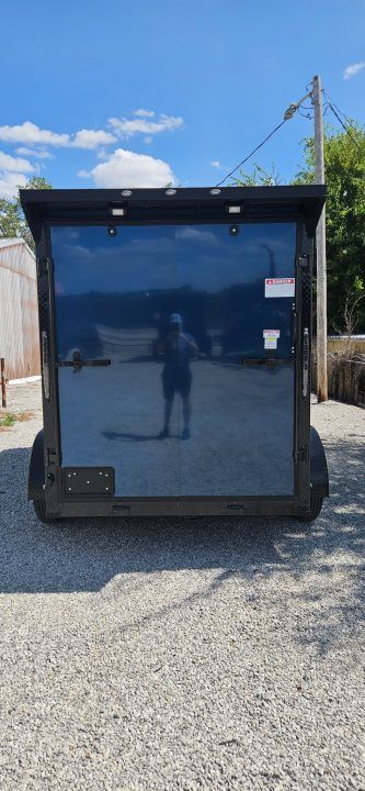New 2026 Family Trailer 6x12 Tandem Axles Cargo / Enclosed Trailer - Screwless Exterior-Blackout Pkg- Rear Spoiler
