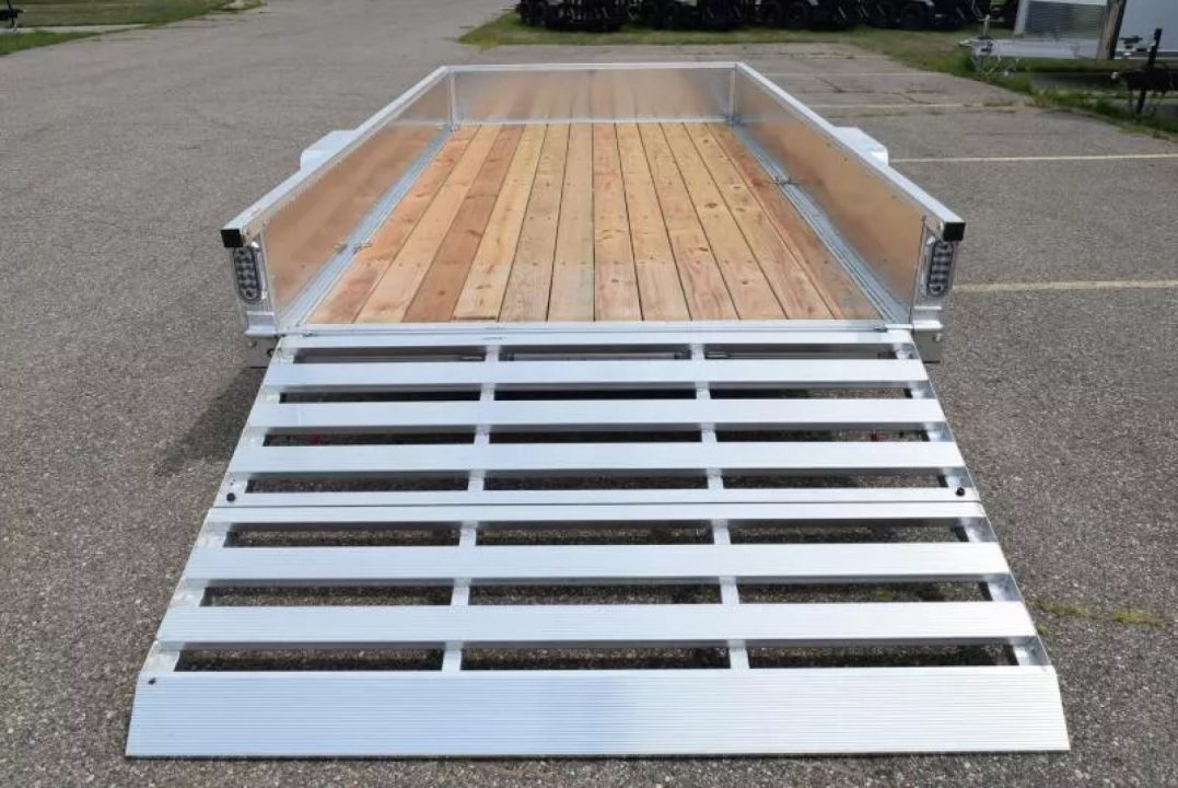 New SPORT HAVEN 6x12 OPEN UTILITY TRAILER w/ ATP SIDES & BI-FOLD GATE