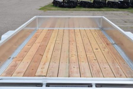 New SPORT HAVEN 6x12 OPEN UTILITY TRAILER w/ ATP SIDES & BI-FOLD GATE