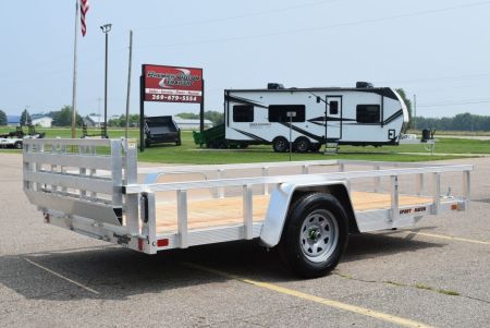 New Sport Haven 6x12 Aluminum Utility Trailer W/ BI-FOLD RAMP GATE