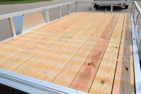 New Sport Haven 6x12 Aluminum Utility Trailer W/ BI-FOLD RAMP GATE