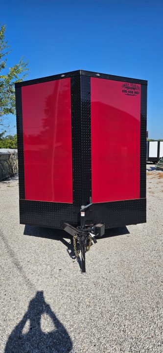 New 2026 Family Trailer 7x14 Tandem Axles Cargo / Enclosed Trailer - Screwless Exterior- Blackout Pkg- Rear Spoiler