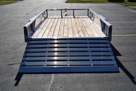 New SPORT HAVEN 7x14 OPEN UTILITY w/ BI-FOLD RAMP GATE