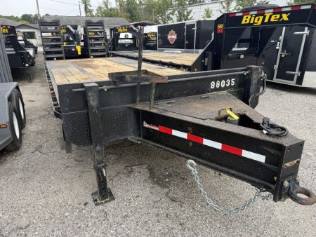Used 2022 Texas Trailers FB2530GV 8.5'X25' Flatbed Trailer 30,000# GVWR