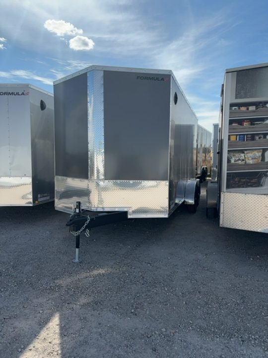 New 2027 Formula Trailers 7X16 CONQUEST SE FLAT TOP SLOPED VNOSE 7K W/RAMP