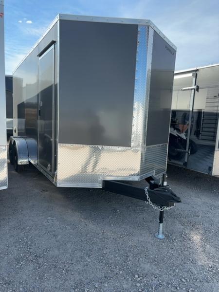 New 2027 Formula Trailers 7X16 CONQUEST SE FLAT TOP SLOPED VNOSE 7K W/RAMP