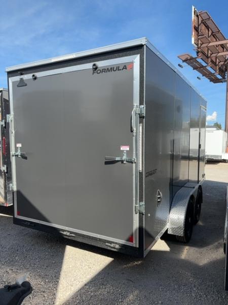New 2027 Formula Trailers 7X16 CONQUEST SE FLAT TOP SLOPED VNOSE 7K W/RAMP