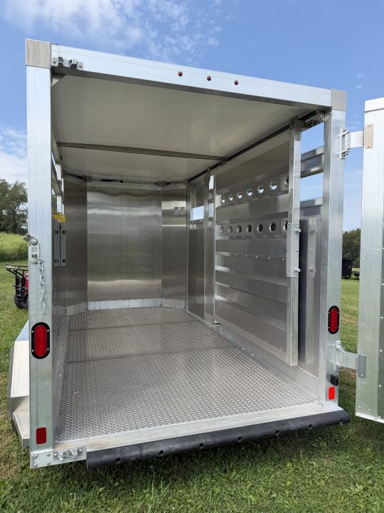 New 2027 EBY 13' Bumper Pull '38 SPECIAL Aluminum Stock Trailer