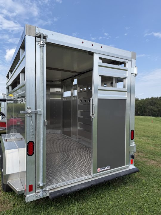 New 2027 EBY 13' Bumper Pull '38 SPECIAL Aluminum Stock Trailer