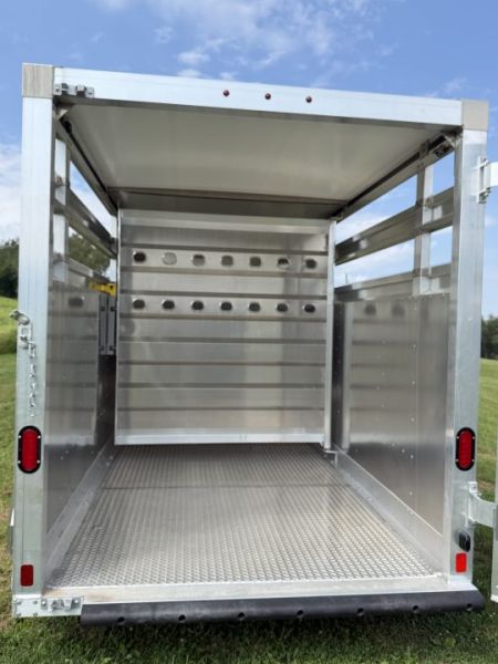 New 2027 EBY 13' Bumper Pull '38 SPECIAL Aluminum Stock Trailer