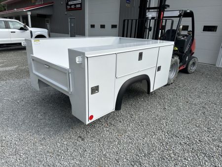 New Monroe Truck Equipment MSS Premier 8' SRW Service Body, Master Locks, Lighted Compartments