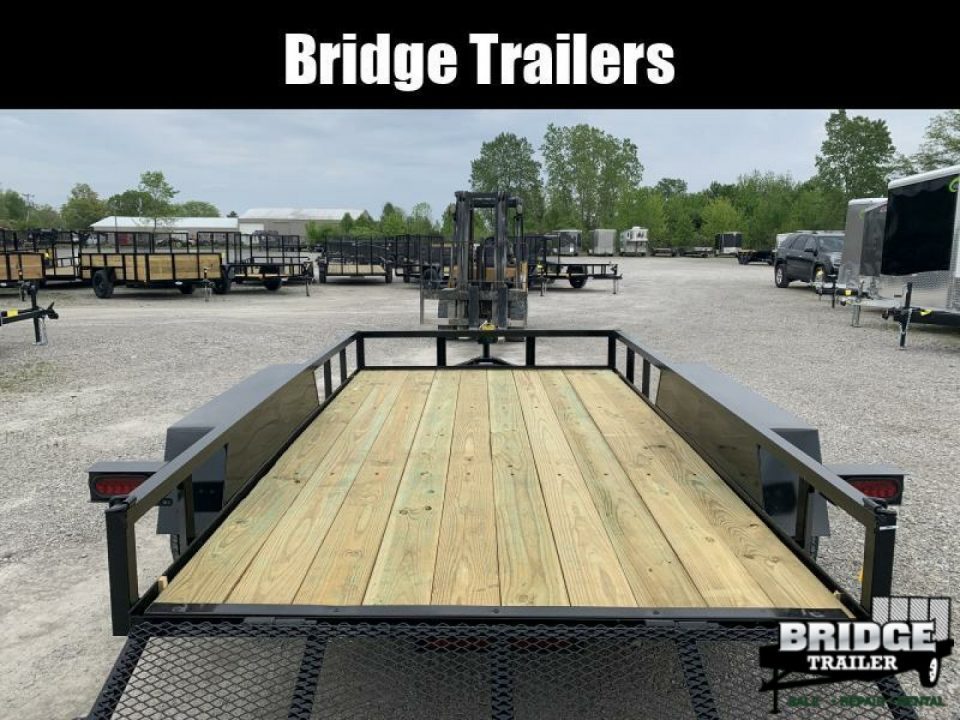 New 2027 AMO AL12TB (76" X 12') 7K Landscape Utility Trailer