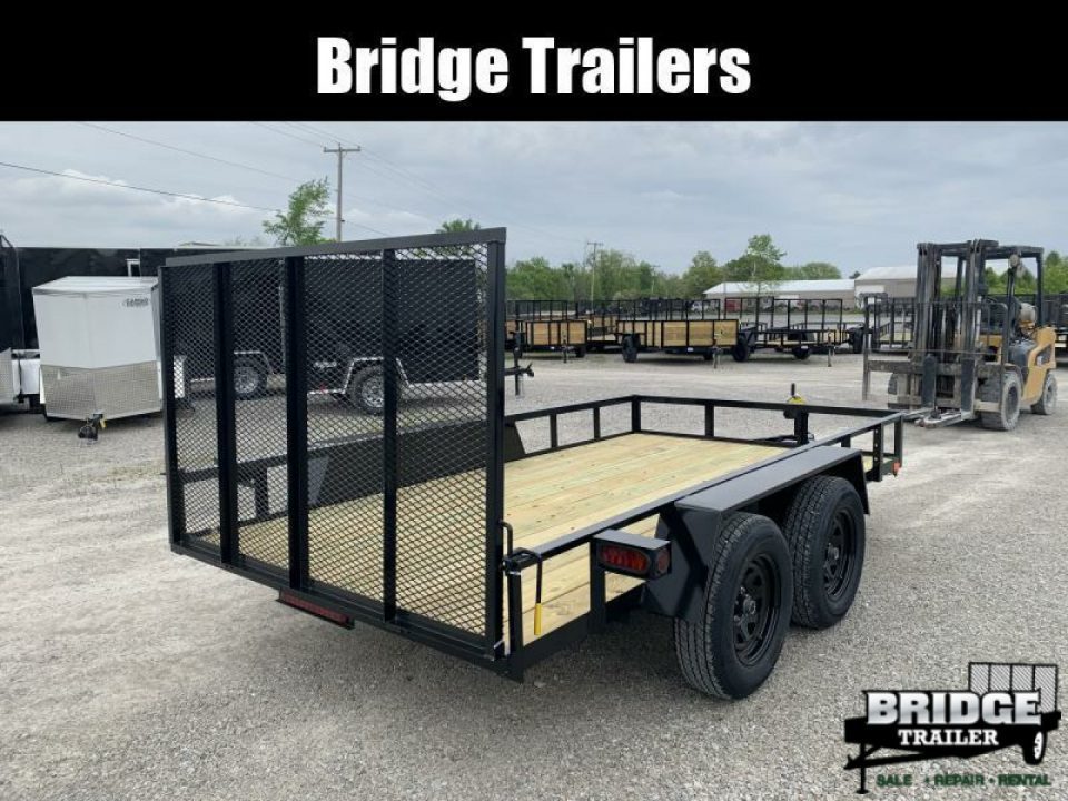 New 2027 AMO AL12TB (76" X 12') 7K Landscape Utility Trailer