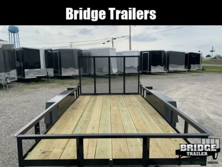 New 2027 AMO AL12TB (76" X 12') 7K Landscape Utility Trailer