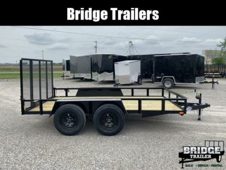 New 2027 AMO AL12TB (76" X 12') 7K Landscape Utility Trailer
