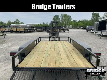 New 2027 AMO AL12TB (76" X 12') 7K Landscape Utility Trailer