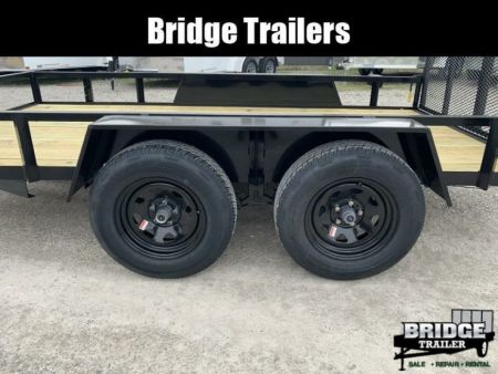 New 2027 AMO AL12TB (76" X 12') 7K Landscape Utility Trailer