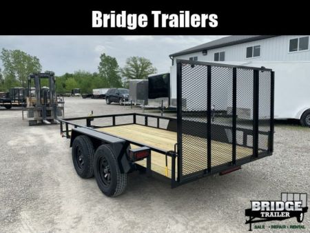 New 2027 AMO AL12TB (76" X 12') 7K Landscape Utility Trailer