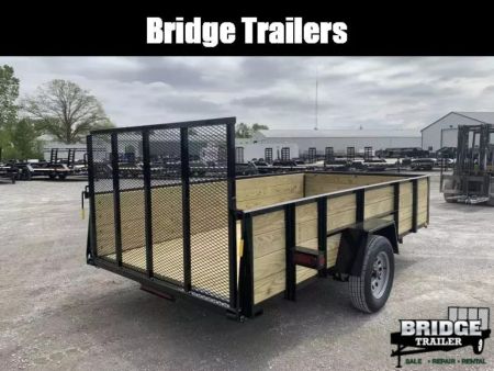 New 2027 AMO A9612XWG (82" x 12') 2.9K Highside Utility Trailer