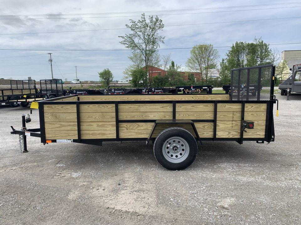 New 2027 AMO A9612WG (76" x 12') 2.9K Wood Side Utility Trailer