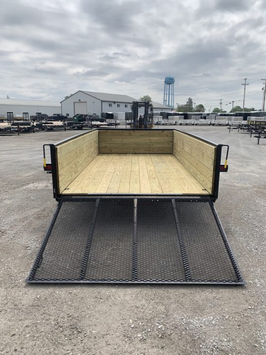New 2027 AMO A9612WG (76" x 12') 2.9K Wood Side Utility Trailer