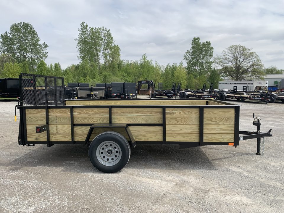New 2027 AMO A9612WG (76" x 12') 2.9K Wood Side Utility Trailer