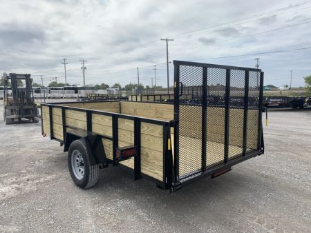 New 2027 AMO A9612WG (76" x 12') 2.9K Wood Side Utility Trailer