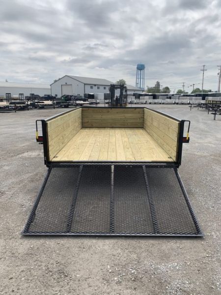 New 2027 AMO A9612WG (76" x 12') 2.9K Wood Side Utility Trailer