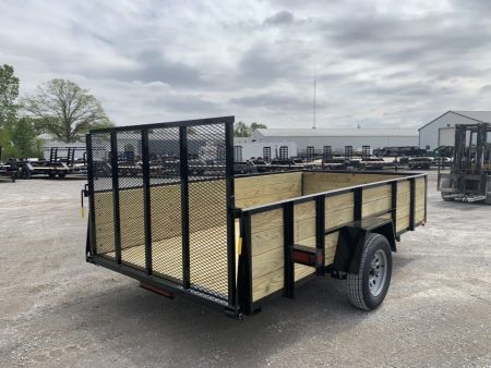 New 2027 AMO A9612WG (76" x 12') 2.9K Wood Side Utility Trailer