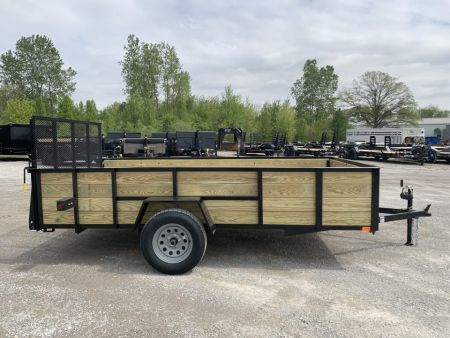 New 2027 AMO A9612WG (76" x 12') 2.9K Wood Side Utility Trailer
