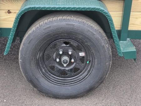 New 2027 Sure-Trac 5X8 Tube Top 3 Board Utility 3K GVWR *FOREST GREEN