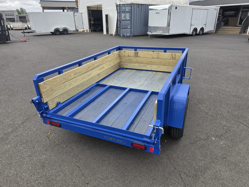 New 2027 Sure-Trac 5X8 Tube Top 3 Board Utility 3K GVWR *ROYAL BLUE