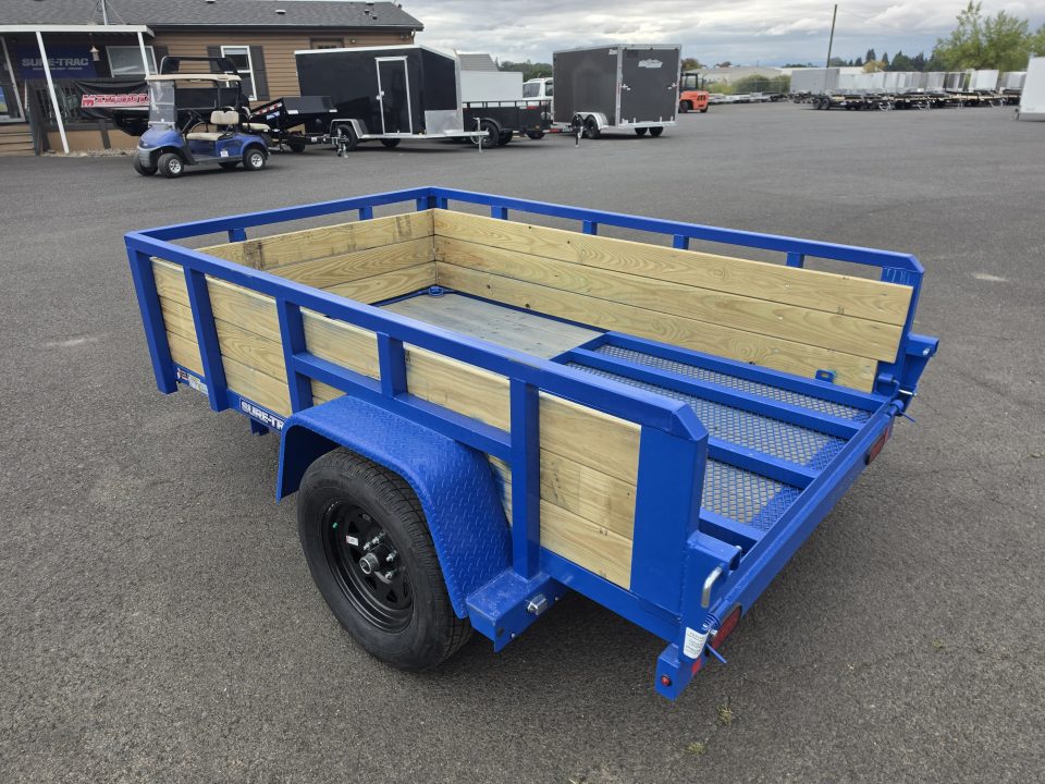 New 2027 Sure-Trac 5X8 Tube Top 3 Board Utility 3K GVWR *ROYAL BLUE