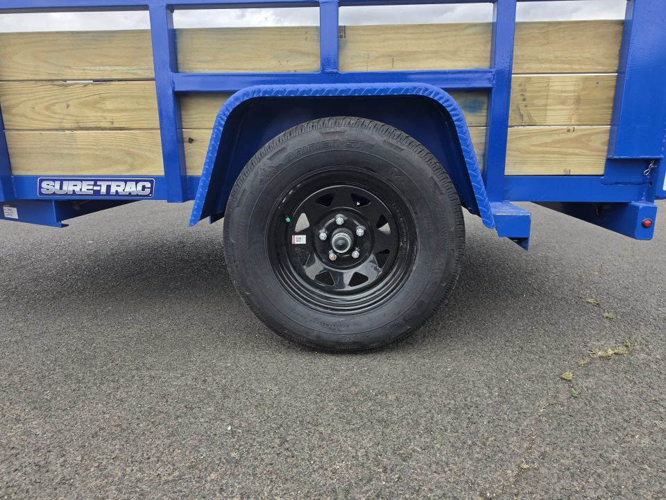 New 2027 Sure-Trac 5X8 Tube Top 3 Board Utility 3K GVWR *ROYAL BLUE