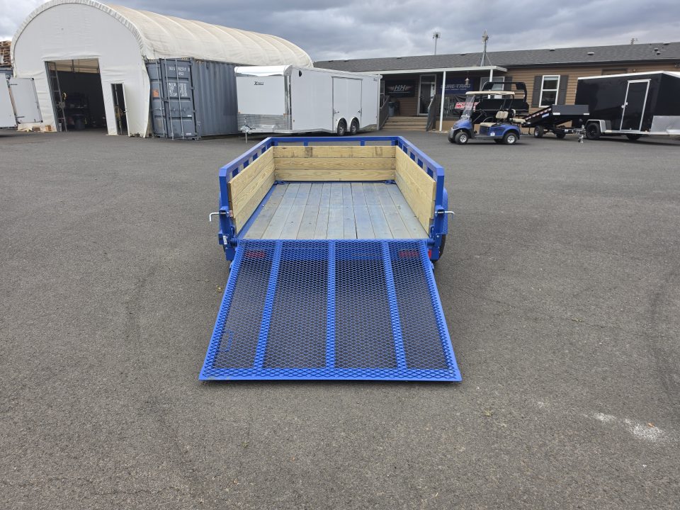 New 2027 Sure-Trac 5X8 Tube Top 3 Board Utility 3K GVWR *ROYAL BLUE