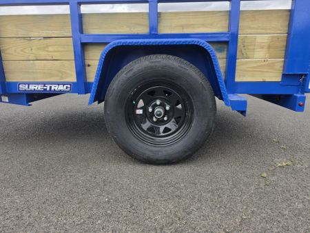 New 2027 Sure-Trac 5X8 Tube Top 3 Board Utility 3K GVWR *ROYAL BLUE