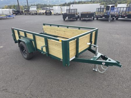 New 2027 Sure-Trac 5x10 3-Board Utility Trailer 3K GVWR *FOREST GREEN
