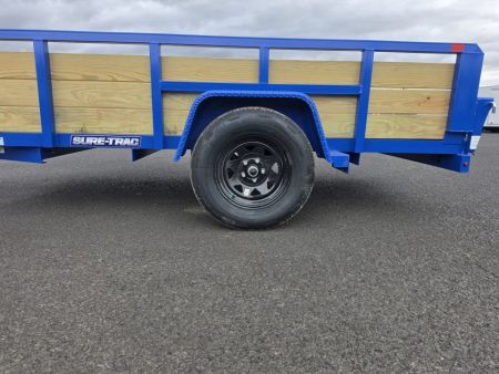New 2027 Sure-Trac 5x10 3-Board Utility Trailer 3K GVWR *ROYAL BLUE