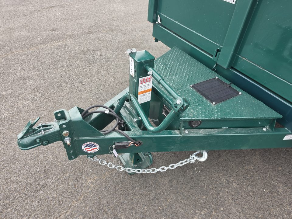 New 2027 Sure-Trac 7x14 Low Pro Scissor Dump 14K GVWR *FOREST GREEN