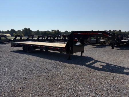 New 2027 MAXXD 102 X25' 17.5K Gooseneck Flatbed Trailer