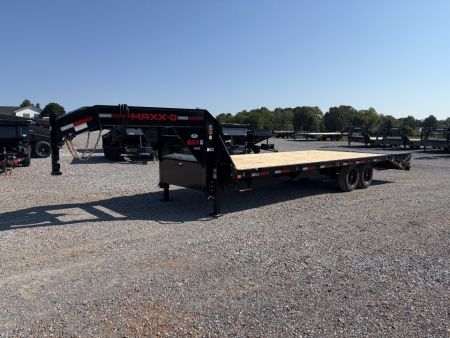 New 2027 MAXXD 102"X25' 17.5K Gooseneck Flatbed Trailer
