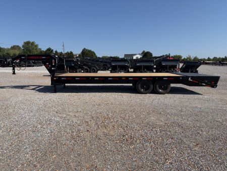 New 2027 MAXXD 102"X25' 17.5K Gooseneck Flatbed Trailer