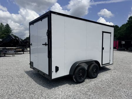 New 2027 Cargo United 7x14 TA (7FT HT) BLACKOUT .80 Polycore Cargo / Enclosed Trailer
