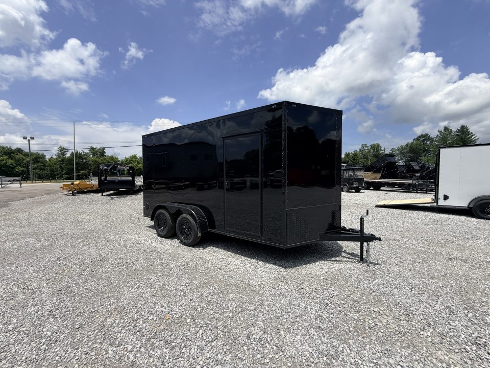New 2027 Cargo United 7x14 TA (7FT HT) BLACKOUT .80 Polycore Cargo / Enclosed Trailer