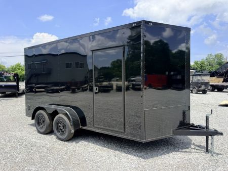 New 2027 Cargo United 7x14 TA (7FT HT) BLACKOUT .80 Polycore Cargo / Enclosed Trailer