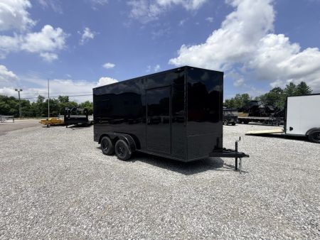 New 2027 Cargo United 7x14 TA (7FT HT) BLACKOUT .80 Polycore Cargo / Enclosed Trailer